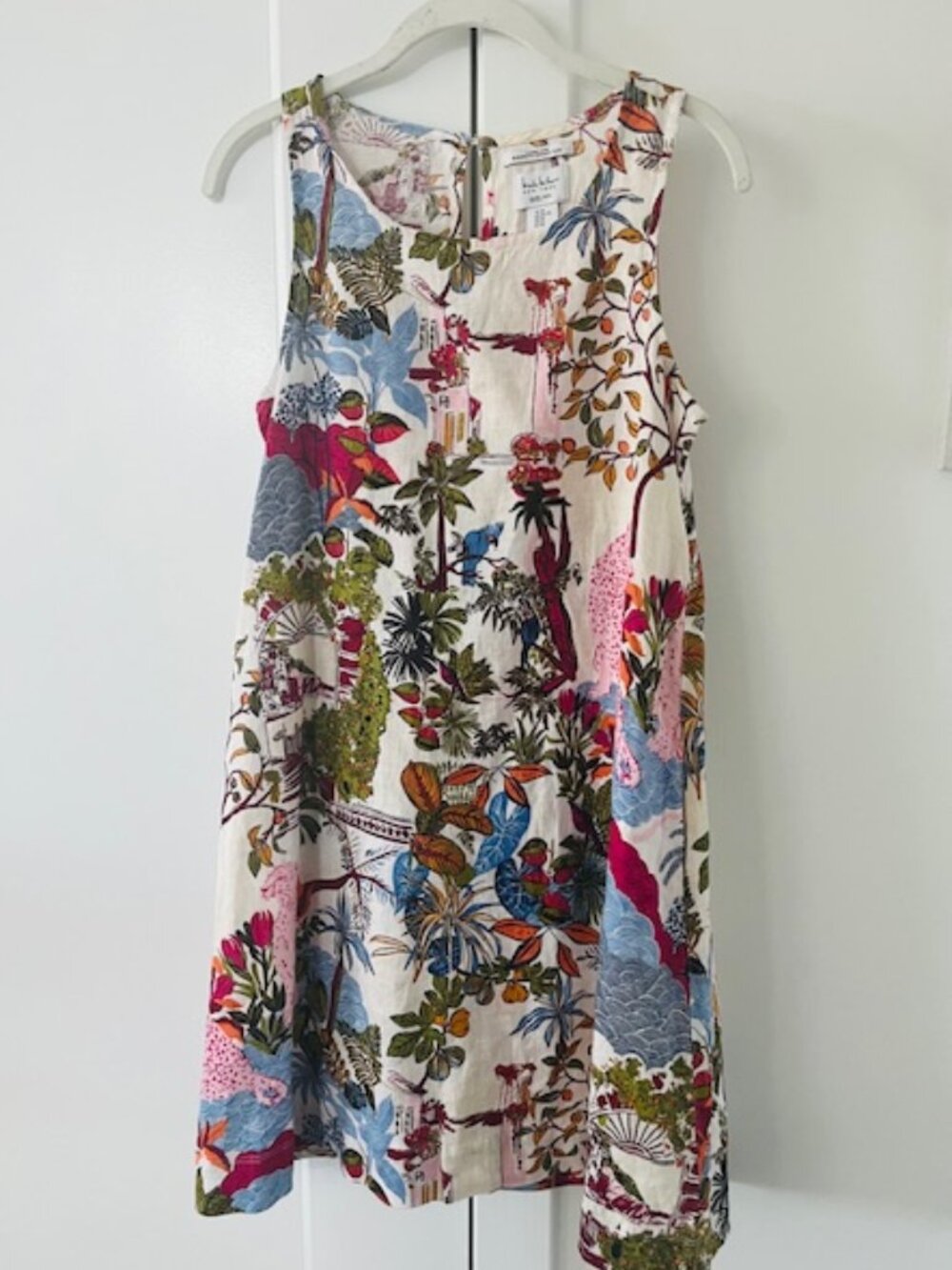 Fun pink cheetahs throughout dress